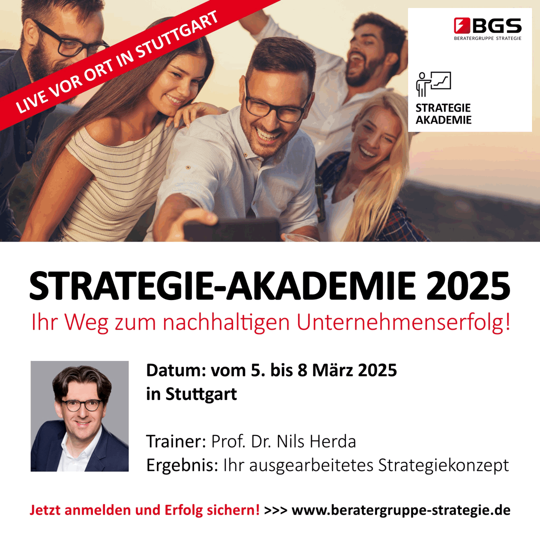 Strategie Akademie 05. - 08.03.2025 in Stuttgart